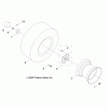 WHEELS, REAR - Z19YAV17B2/B4 (49ATVWHEELREAR09RZR170)