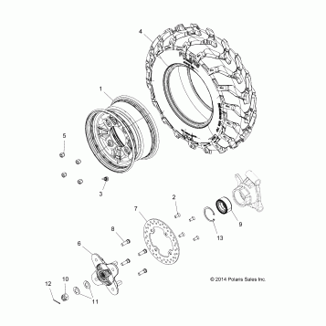 WHEELS, REAR - Z16VAA87A2 (49RGRWHEELRR15Z90050)