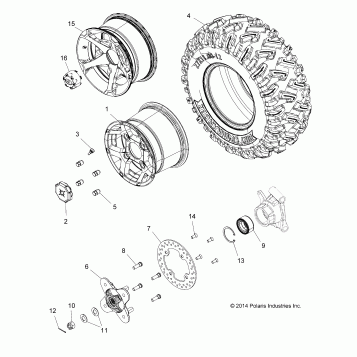 WHEELS, REAR - Z16VAE87A9/AL/AR/AU/AW (49RGRWHEELRR15Z900AL)