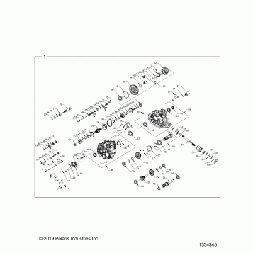 DRIVE TRAIN, MAIN GEARCASE - Z20CHE57AM (1334345)