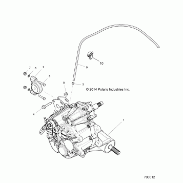 DRIVE TRAIN, MAIN GEARCASE MOUNTING - Z15VCE87AT/AV (700012)