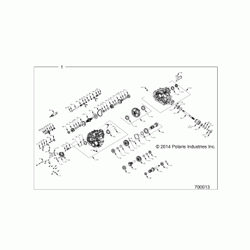DRIVE TRAIN, MAIN GEARCASE INTERNALS - Z15VCE87AT/AV (700013)