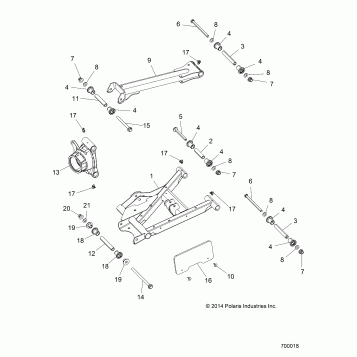 SUSPENSION, REAR CONTROL ARMS - Z15VCE87AT/AV (700018)