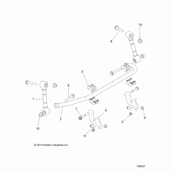 SUSPENSION, STABILIZER BAR, FRONT - Z17VFE92AK/AM/AB (700037)
