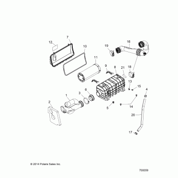 ENGINE, AIR INTAKE SYSTEM - Z19VBE99AM/BM/LM (700059)