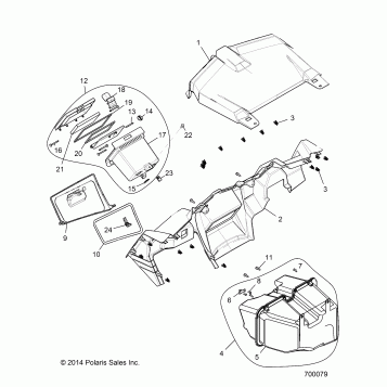 BODY, DASH AND GLOVEBOX - Z15VFE99AT/AV/AP (700079)
