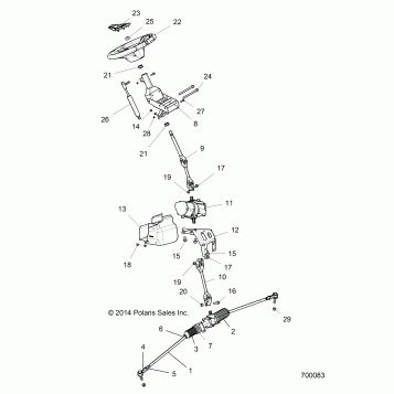 STEERING, STEERING ASM. - Z16VFE99AF/AS/AM/M99AM (700083)