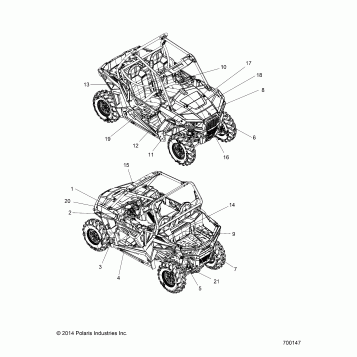 BODY, DECALS - Z15VA87 ALL OPTIONS (700147)