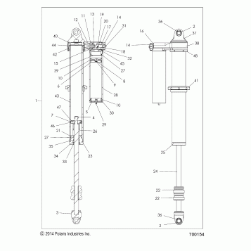 SUSPENSION, REAR SHOCK - Z16VDM99AM (700154)