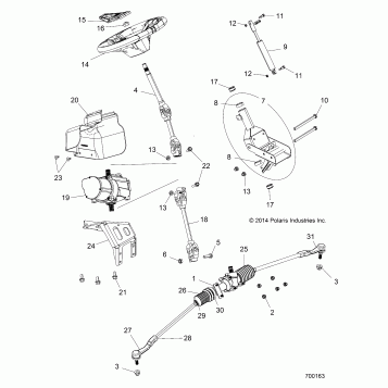 STEERING, POWER STEERING ASM. - Z16VAE87AR/A9/AU/AW/X87AL (700163)
