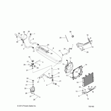 ENGINE, COOLING SYSTEM - R13VE76AD/AI/AW/7EAS/EAT (700165)
