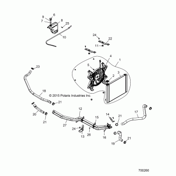 ENGINE, COOLING SYSTEM - Z19VBE99AM/BM/LM (700260)