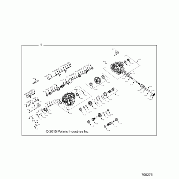 DRIVE TRAIN, MAIN GEARCASE INTERNALS - Z16VDE99AF/LM/AM/AS (700276)