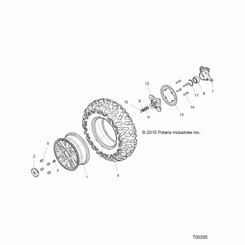 WHEELS, FRONT - Z16VDE99AF/AM/LM/AS/M99AM (700295)