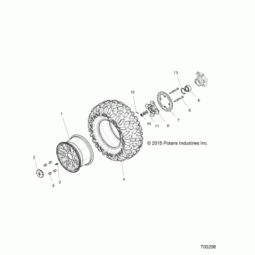 WHEELS, REAR - Z16VDE99AF/AM/LM/AS/M99AM (700296)