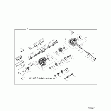 DRIVE TRAIN, MAIN GEARCASE INTERNALS - Z16VFE99AF/AS/AM (700297)