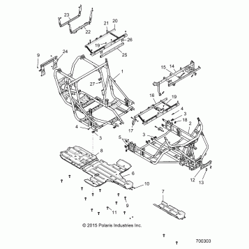 CHASSIS, MAIN FRAME AND SKID PLATES - Z17VFE92AK/AM/AB (700303)