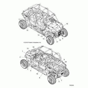 BODY, DECALS - Z16VCE87AB/AR/AE/AS (700330)