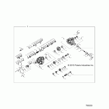 DRIVE TRAIN, MAIN GEARCASE INTERNALS - Z16VCE87AB/AR/AE/AS (700333)