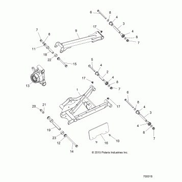 SUSPENSION, REAR CONTROL ARMS - Z16VCE87AB/AR/AE/AS (700340)