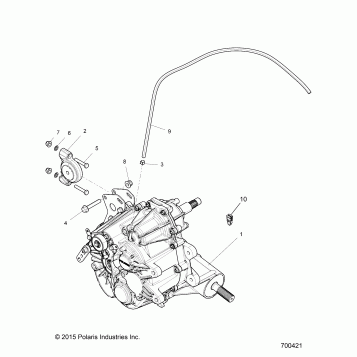 DRIVE TRAIN, MAIN GEARCASE MOUNTING - Z17VBE99AR/AL/AE (700421)