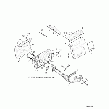 ENGINE, EXHAUST SYSTEM - Z16VBE99AK/AW/AB (700423)