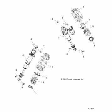 SUSPENSION, REAR SHOCK MOUNTING - Z16VBE99AK/AW/AB (700425)