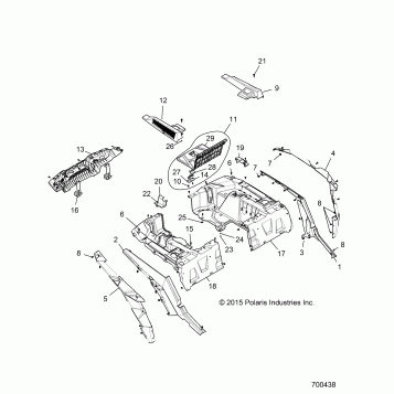 BODY, REAR RACK AND FENDERS - Z16VDE92AE/AH/AV/AS/AW/N8 (700438)