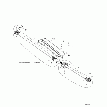 DRIVE TRAIN, FRONT PROP SHAFT - Z17VFE92AK/AM/AB (700444)