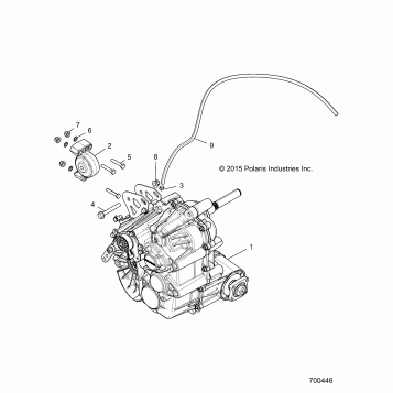 DRIVE TRAIN, MAIN GEARCASE MOUNTING - Z17VFE92AK/AM/AB (700446)