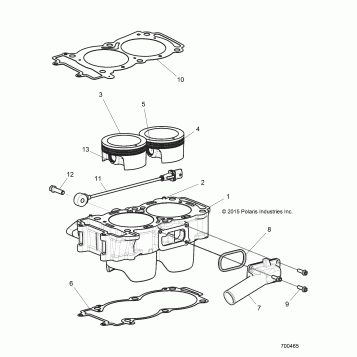 ENGINE, CYLINDER AND PISTON - Z17VFE92AK/AM/AB (700465)