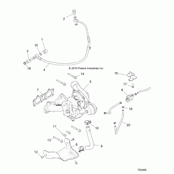 ENGINE, TURBO CHARGER MOUNTING - Z17VFE92AK/AM/AB (700469)