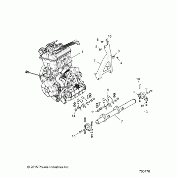 ENGINE, MOUNTING & LONG BLOCK - Z17VFE92AK/AM/AB (700470)