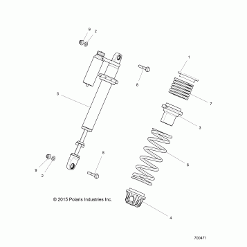 SUSPENSION, FRONT SHOCK MOUNTING - Z17VFE92AK/AM/AB (700471)