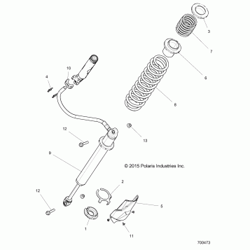 SUSPENSION, REAR SHOCK MOUNTING - Z17VFE92AK/AM/AB (700473)