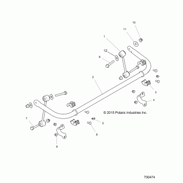 SUSPENSION, STABILIZER BAR, REAR - Z17VFE92AK/AM/AB (700474)