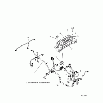 ELECTRICAL, WIRE HARNESS - Z16VBE87AB/AR/LB/AE/AS (700611)