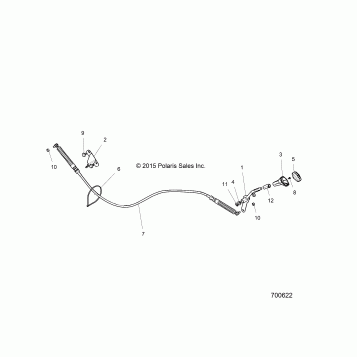 DRIVE TRAIN, GEAR SELECTOR - Z20NAE99AC/AL/AN/BC/BL/BN/LL/K99AF/AK/BF/BK/M99AL (700622)