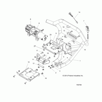 ACCESSORY, FRONT BUMPER, W/WINCH - Z16VDM99AM (700784)