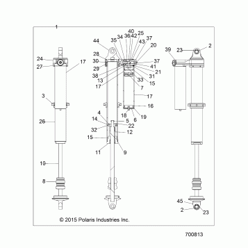 SUSPENSION, REAR SHOCK - Z16VFM99AM (700813)