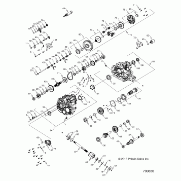 DRIVE TRAIN, MAIN GEARCASE (TO 2/1/16) - Z16VHE57AK/AS (700856)
