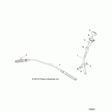 DRIVE TRAIN, GEAR SELECTOR - Z16VCE87AB/AR/AE/AS (700921)