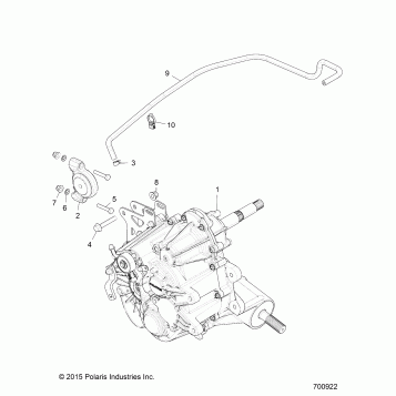 DRIVE TRAIN, MAIN GEARCASE MOUNTING - Z16VCE87AB/AR/AE/AS (700922)