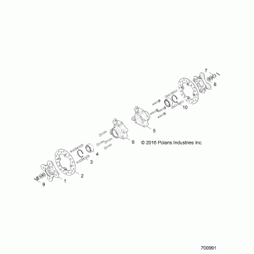 SUSPENSION, REAR CARRIER AND HUB - Z17VFE92AK/AM/AB (700991)