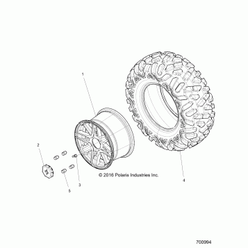 WHEELS, REAR - Z16VDE92AE/AH/AV/AS/AW/N8 (700994)