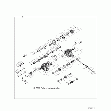 DRIVE TRAIN, MAIN GEARCASE (FROM 2/2/16) - Z16VHE57AK/AS (701022)