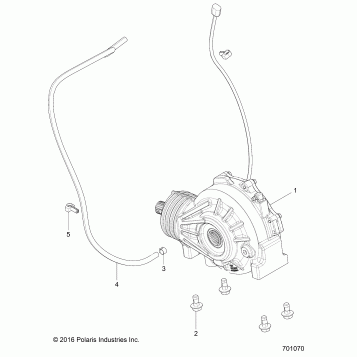 DRIVE TRAIN, FRONT GEARCASE MOUNTING - Z17VA/E/X87 ALL OPTIONS (701070)