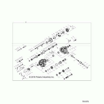 DRIVE TRAIN, MAIN GEARCASE INTERNALS - Z17VAE87AB/E87AK/X87AK (701057)