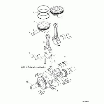 ENGINE, CRANKSHAFT and PISTON - Z19VBA87A2/E87AG/AK/LG (701092)