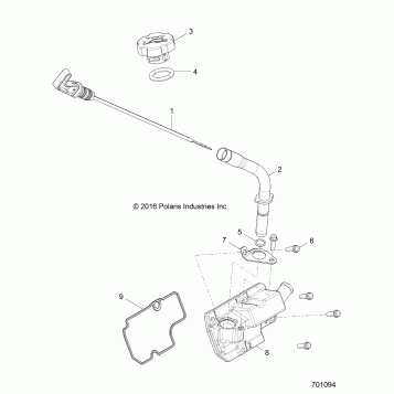 ENGINE, OIL DIPSTICK and BREATHER - Z19VBA87A2/E87AG/AK/LG (701094)